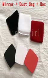 2023 Brand Miroirs compacts Couleur noir rouge blanc pour fille Fashion Fashion Acrylique Cosmetic Mirror Pliant Makeup Tools With Nice 7279012