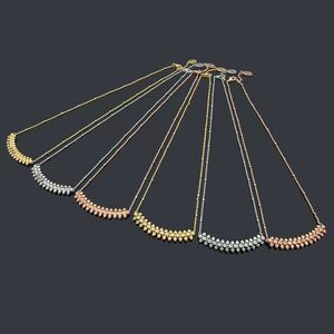 2023 Merk Luxury Crystal Gear Pendant ketting voor dames nieuwe liefdeskogel vol diamanten ketting 18k gouden designer ketting