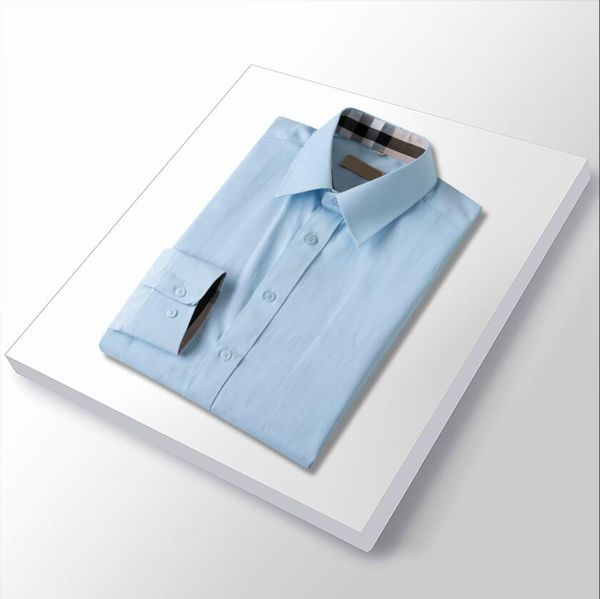 2023 Marque Hommes d'affaires Chemise décontractée hommes à manches longues rayé slim fit masculina social mâle T-shirts nouvelle mode homme à carreaux # 323 chemise