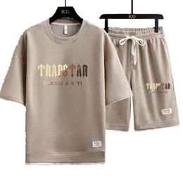 2023 Merk Mannen Set T-shirt Shorts 2 Delige Set Zomer Toevallige Hoge Kwaliteit Stof Pak Outdoor Korte Mouw Manga streetwear