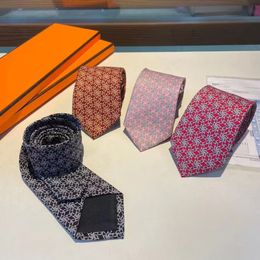 2023 merk herenstropdas kwaliteit 100% zijden stropdassen garengeverfd zakelijke high-end geschenkdoos 8.0cm