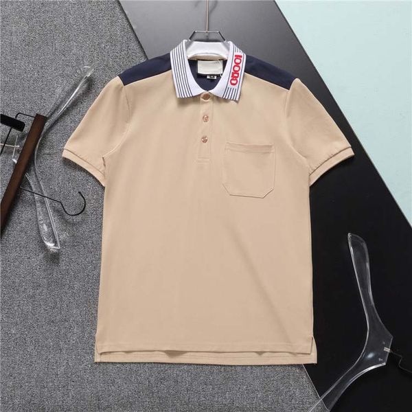 2023 Marca para hombre Camisa polo Diseñador Hombre Moda Camisetas Casual Hombres Verano Polos Camisa Bordado High Street Trend Top Tee Tamaño asiático 3XL