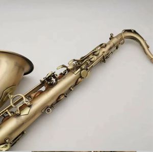 2023 Brandneues Tenor-Saxophon, Goldlack, professionelles Tenorsaxophon mit Etui, Schilf, Halsmundstück, neu