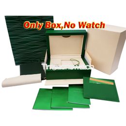 2023 merkhorloge originele horlogedozen met handleiding internationaal certificaat horlogeaccessoires aangepaste kaart RX groene doos tas A1