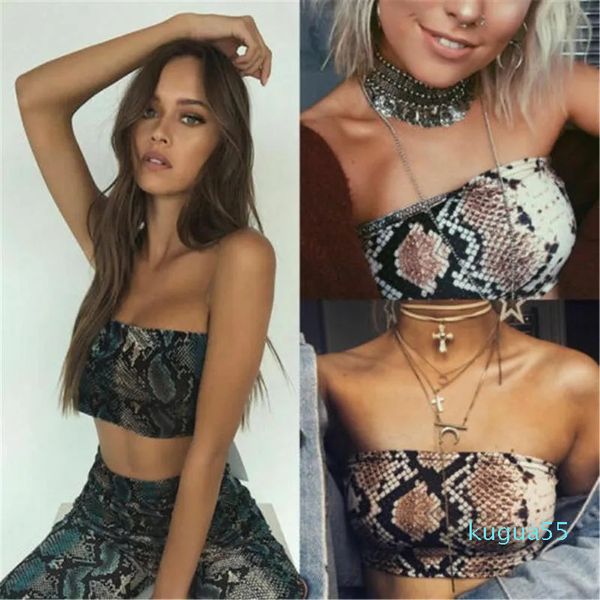 2023-Bras Sets Women Fashion Summer Fashion Sexy Elastic Boob Tube Leopard Straplless Bandeau Chaleco de chaleco de chaleco Cortada 2023 2023