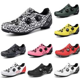 2023 Ademende veelkleurige casual fietsschoenen heren Zwart Rood Wit Grijs Groen Geel Roze heren trainers sport sneakers outdoor