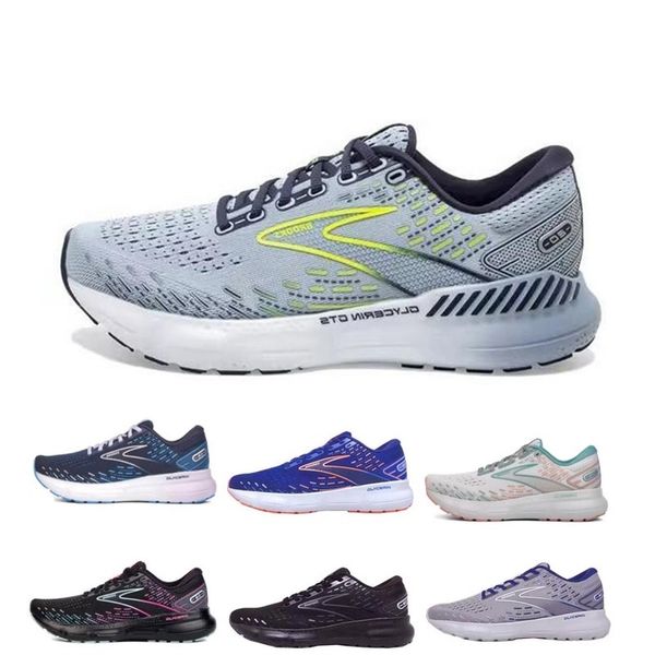 2023 Brooks Glycerin GTS 20 Zapatillas para correr unisex Mujeres y hombres Zapatillas de deporte Zapatillas de tenis Nuevos productos deportivos para caminar de proveedores globales de calzado cómodos 36-46