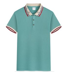 2023 BUR Polo Shirt Summer Men's Check Revers T-shirt à manches courtes Station européenne Mode Slim Lovers Polos à manches courtes Hommes Tide Brand Tops S-5XL