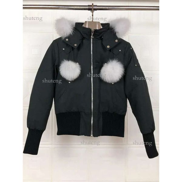 2023 Canada Scissors Court Down Jacket Bomber Jacket Winter Short Décorations Igner Down Jacket pour femme Rouge Blanc Noir Down Femme Xs-XL 425 29