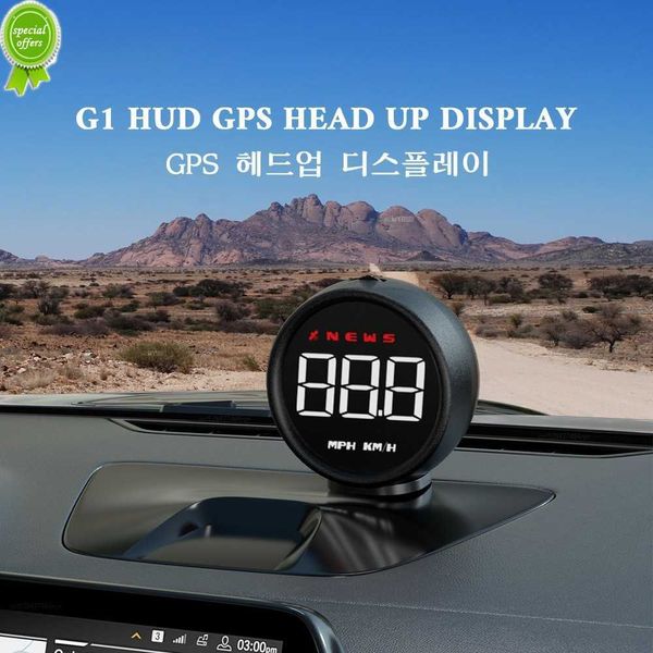 2023 voiture HUD affichage tête haute GPS KM/H MPH compteur de vitesse système d'avertissement de vitesse adapté à toutes les voitures GPS compteur de vitesse pour voiture