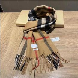 Bufanda de Cachemira 2023 bufandas de diseñador invierno hombres mujeres calidad suave grueso chal bufandas bufanda 4 temporada foulard bufanda de lujo 12 colores marca AAA con caja Original