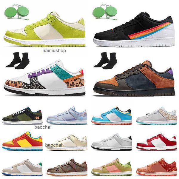 2023 Casual Low Mens Running shoes Bart Simpson Sun Club Green Apple Cider Hombres Mujeres Entrenadores Animal Baltic Blue Coconut Milk Polaroid Barber