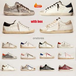 2023 Chaussures de sport Chaussures sales Chaussures de sport Chaussures de créateurs Goldenity Super Gooseity Star Classic Do-Old Snake Skin Talon Daim Taille CITP 35-46