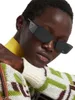 2023 Cat's Eye Brand Soleil avec des lunettes de soleil Série de punaises Designer Femmes Fashion Fashion Sun Gertes Design Black Semi-Rimless Tone UV400 Men's Trend Stud Sunglasses S