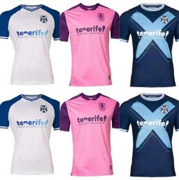 2023 CD Tenerife Centenaire Kit maillots de football 100e anniversaire Elady Shashoua Mellot Michel Mollejo 2024 camisetas de futbol maillot de football à domicile troisième S-2XL