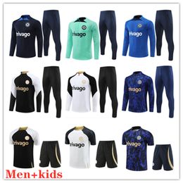 2023 CFC Soccer Jersey Long Sleeve Kids Kit Tracksuit 23/24 Mount Havertz Sterling Jorginho Koulibaly Kante voetbalshirt Trainingskit