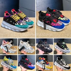 2023 Chain Reaction Femmes Hommes Designer Chaussures de course Casual Marque de luxe Baskets en caoutchouc Daim de haute qualité Cherry Bluette Fashion Sports Entraîneurs B5