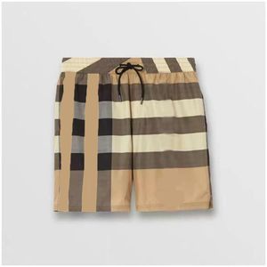 Street Plaid Shorts, nieuwe zomerse broek voor heren, modieuze strandbroek, sporten met een rechte beencasual broek