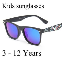 2023 lunettes de soleil mode pour enfants miroir carré lunettes de soleil marque Design lunettes de soleil pour garçons et filles Design lunettes UA400