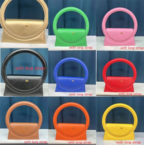 2023, bolsos con asa de anillo Circular, bolsos de diseñador para mujer con sonrisa, bolsos cruzados Le Sac, bolsos de hombro redondos, bolso de cuero Pu para mujer, bolso Jq