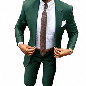 2023 Ville Casual Gentleman Vert Foncé Mariage Costumes De Marié Costume Homme Mariage Terno Masculino Slim Fit Meilleur Homme Blazer P2c3 #