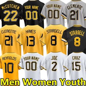 2023 City Connect 21 Roberto Clemente Jerseys 32 Henry Davis 30 Paul Skenes Francisco Cervelli Kent Tekulve Josh Bell Chris Pirates Archer Gregory Polanco Baseball