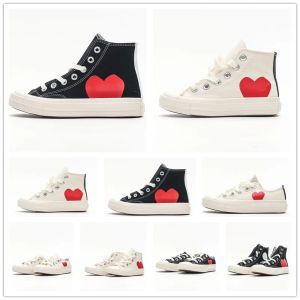 Acheter classique casual enfants 1970 chaussures de toile star Sneaker chuck 70 mandrins des années 1970 Enfants bébé tout-petit nourrissons Grands yeux plate-forme en forme de coeur rouge Nom conjoint