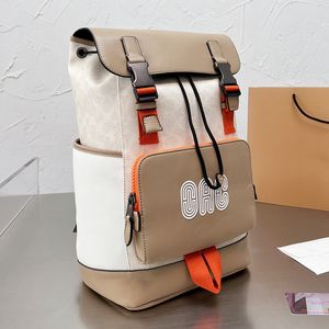 2023 Classic Casual Leather Shoulders Mens Pack Diseñador Mochila Coac Track Computer Bags Totes Wallet Bolsos Belt Strap Composite High Quality Bag Tamaño 40x29cm