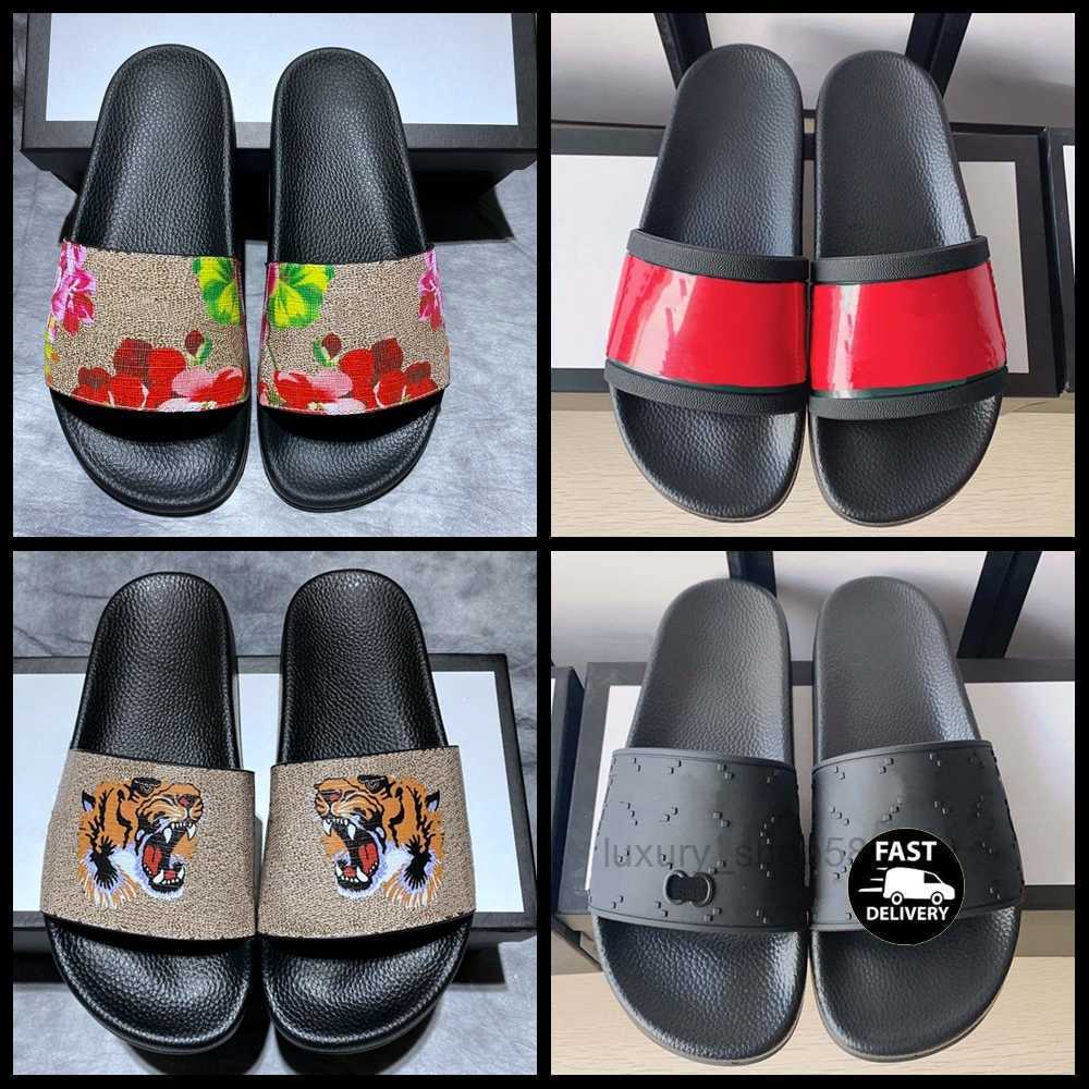 2023 Classic Designer Men Women Summer Beach Slippers Slides Luxury Indoor Sandals Brand Sandals Leather Flip Flop Flats Slide Casual Shoes Sneakers Boots 35-44