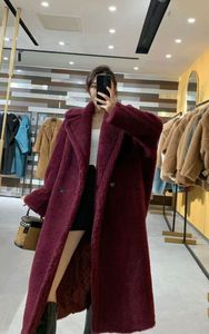 Manteau de fourrure classique pour femmes, automne et hiver, chaud, Long, ample, laine, polaire de chameau, 2023