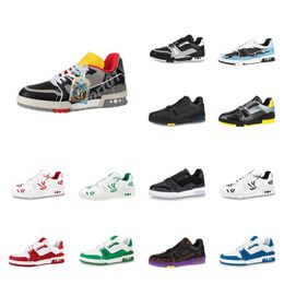 2023 Zapatillas de deporte de lujo clásicas Diseñador de marca de moda para hombre Zapatos casuales para mujer Zapatillas de deporte de cuero genuino Tamaño de moda 38-45 B3