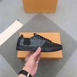 2023 zapatos clásicos de diseñador para hombre con cordones negro marrón moda de lujo impreso zapatillas de deporte para hombre kmkj rh7000002