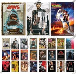 2023 Classic Vintage Movie Metal Painting Signs Plaque Poster Tin Sing Decoratie voor man Cave slaapkamer Cinema film Top Music Wall 3732759