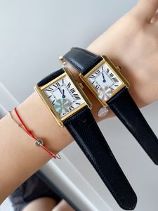 2023 Reloj clásico Vintage para mujer Movimiento de cuarzo Marcadores romanos Reloj para hombre Relojes de diseñador de lujo Relojes neutrales de 27/24MM Sin caja