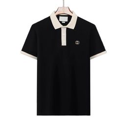 2023 Ropa para hombre polos camisas hombres para mujer camiseta streetwear manga corta bordado clásico solapa suelta color sólido unisexetter polos camiseta cuello camiseta casual