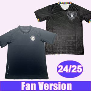 2024 25 Clube Do Remo Mens Soccer Jerseys G.Pavani Ribamar Home Edition Black Football Shirts à manches courtes