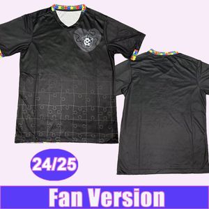 2024 25 Clube Do Remo Mens Soccer Jerseys G.Pavani Ribamar Special Edition Black Football Shirts à manches courtes