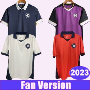 2023 Clube do Remo Heren Voetbalshirts Thuis Zwart Away 3rd Paars Doelman Voetbalshirts Korte Mouw Uniformen