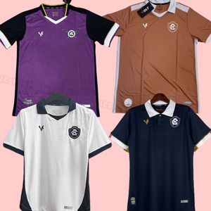 2023 Clube do Remo Heren Voetbalshirts Thuis Zwart Uit 3rd Paars Doelman Voetbalshirts Korte Mouw Uniformen 2024 23 24