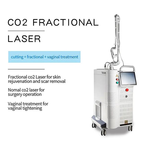 2023 CO2 Fractional Laser Machine 10600nm Cosmétique Resurfaçage de la peau Cicatrices d'acné Resserrement vaginal Dot Matrix RF lazer Rajeunissement de la peau