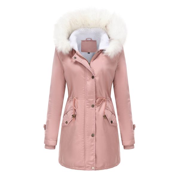 2023 manteaux designer femmes doudoune manteau d'hiver manteau d'hiver col de fourrure détachable à manches longues à capuche longue slim-fit épaissi chaud coupe-vent simple taille décontractée doudoune