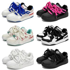 2023 diseño colorido estilo pareja zapatos casuales hombre transpirable negro rosa azul blanco deportes al aire libre color 6