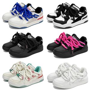 2023 diseño colorido moda pareja estilo zapatos casuales hombre transpirable negro rosa azul blanco deportes al aire libre color 6