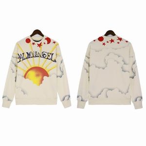 2023 CONCIERTO CRAZY MOUTH SUNRISE AINBOW CREWNECK SUDADERA CLÁSICA Sudaderas de diseñador para hombres y mujeres de alta calidad Nueva impresión gráfica Cuello redondo