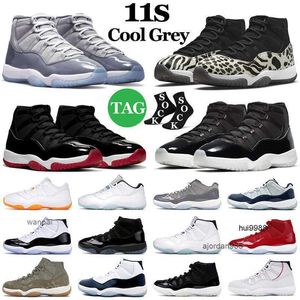 2023 Cool Gray 11 11s Heren Basketball schoenen Animal Instinct 25 -jarig jubileum Emerald gefokte Concord Cap en jurk High Low Top Men Women Outdoor Jordon Jordab