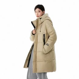 2023 Cool Beau Black Gold Down Cott Winter Parka Femme Dames Ins Style Manteaux chauds avec poches à capuche pas cher en gros f1Ia #