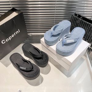 2023 COPERNI High Platform Wed Sandal Saddles Flip-Flops Italia 5 mm ARCH PARIS Color Color Color Shoes Designer Zapatos de goma OG Slipper Sumper Beach Flops