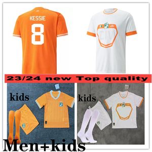 2023 Costa de Marfil equipo nacional camisetas de fútbol kit para niños Costa de Marfil DROGBA KESSIE ZAHA CORNET Maillot de foot Hombres camiseta de fútbol Uniformes