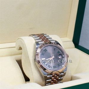2023 Counter Quality Watch Jubilee 18K Everose Gold SS Roman Dial Watch Automatische mechanische armband herenhorloges WaterPro179s