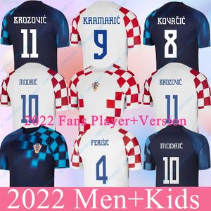 2023 Croacia MODRIC Voetbalshirts Nationaal Team MANDZUKIC PERISIC KALINIC 22 23 Voetbalshirt KOVACIC Rakitic Kramaric Uniformen